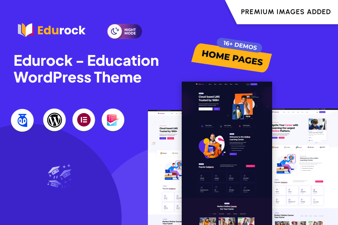 Edurock - Tema WordPress Pendidikan Terbaik untuk Pembelajaran Daring