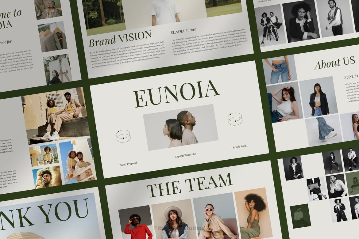 Eunoia - Template PowerPoint Proposal Merek yang Elegan dan Modern