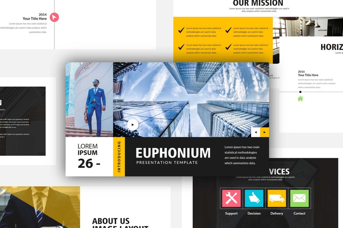 Template PowerPoint Euphonium: Elegan dan Serbaguna untuk Presentasi Anda