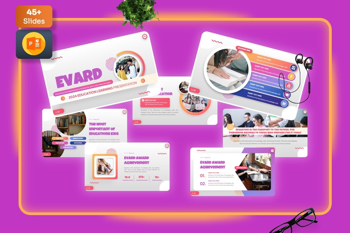 Evard - Template PowerPoint Pendidikan yang Menarik dan Profesional