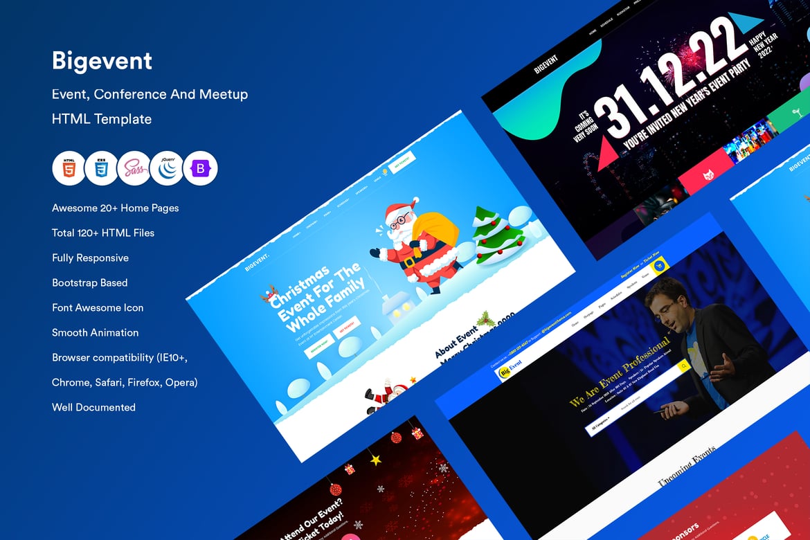 Template Website Modern untuk Event, Konferensi, dan Meetup
