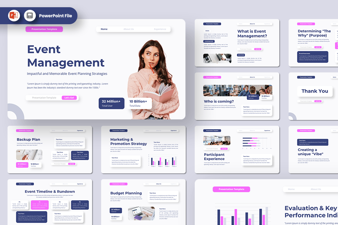 Template PowerPoint Manajemen Acara yang Siap Pakai