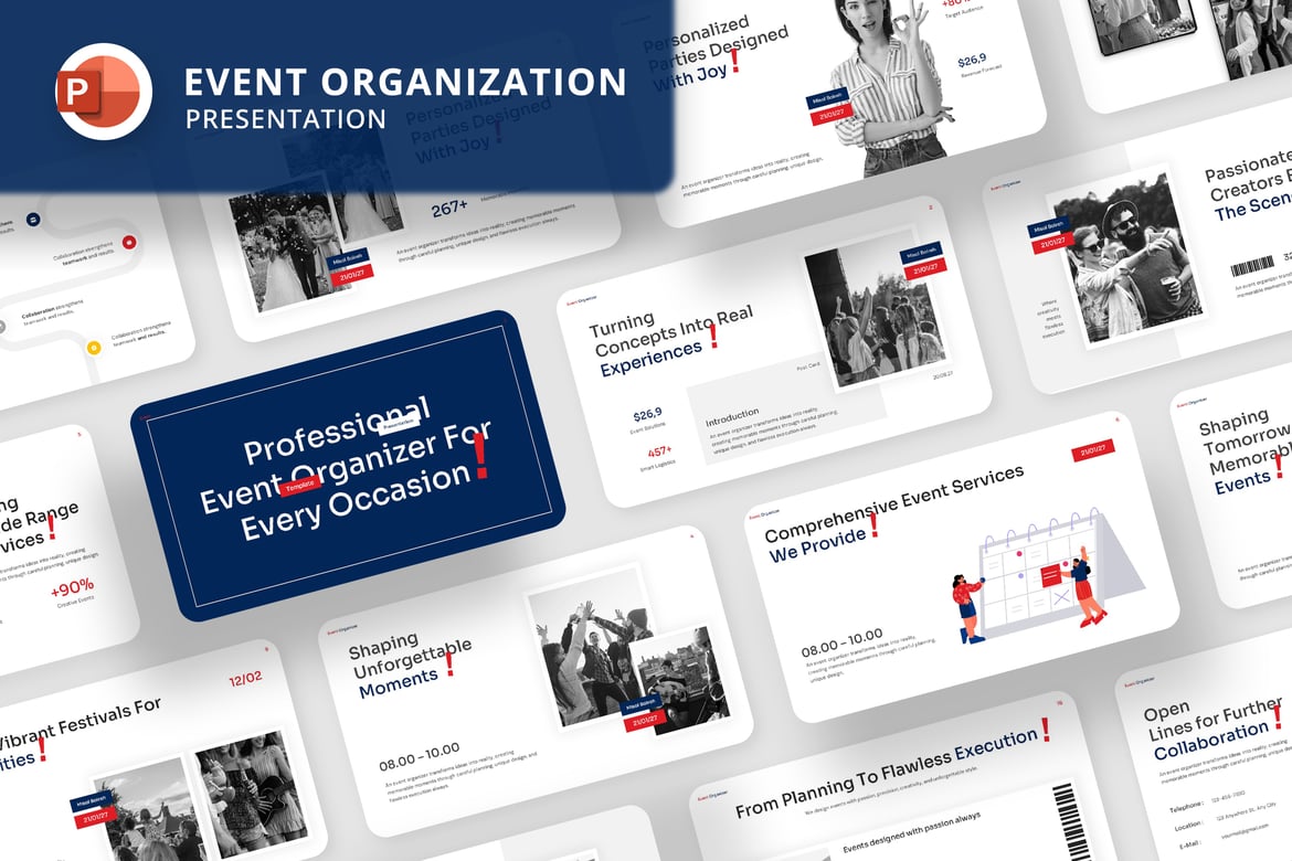 Template Powerpoint untuk Organisasi Acara yang Profesional