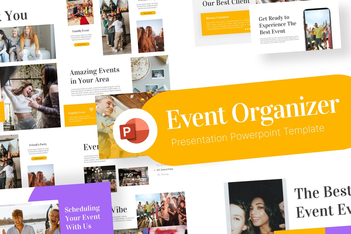 Template Presentasi Powerpoint untuk Event Organizer yang Modern dan Menarik