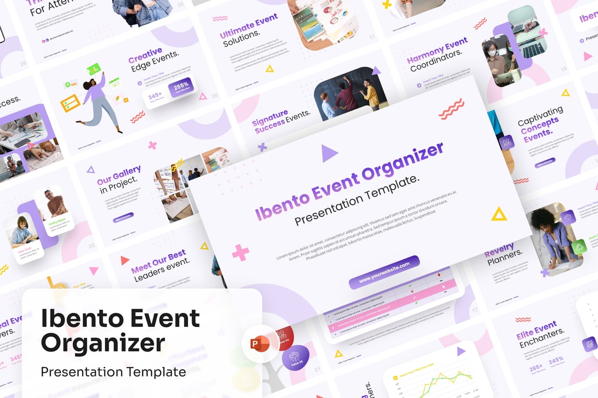 Template PowerPoint Organizer Acara yang Menginspirasi