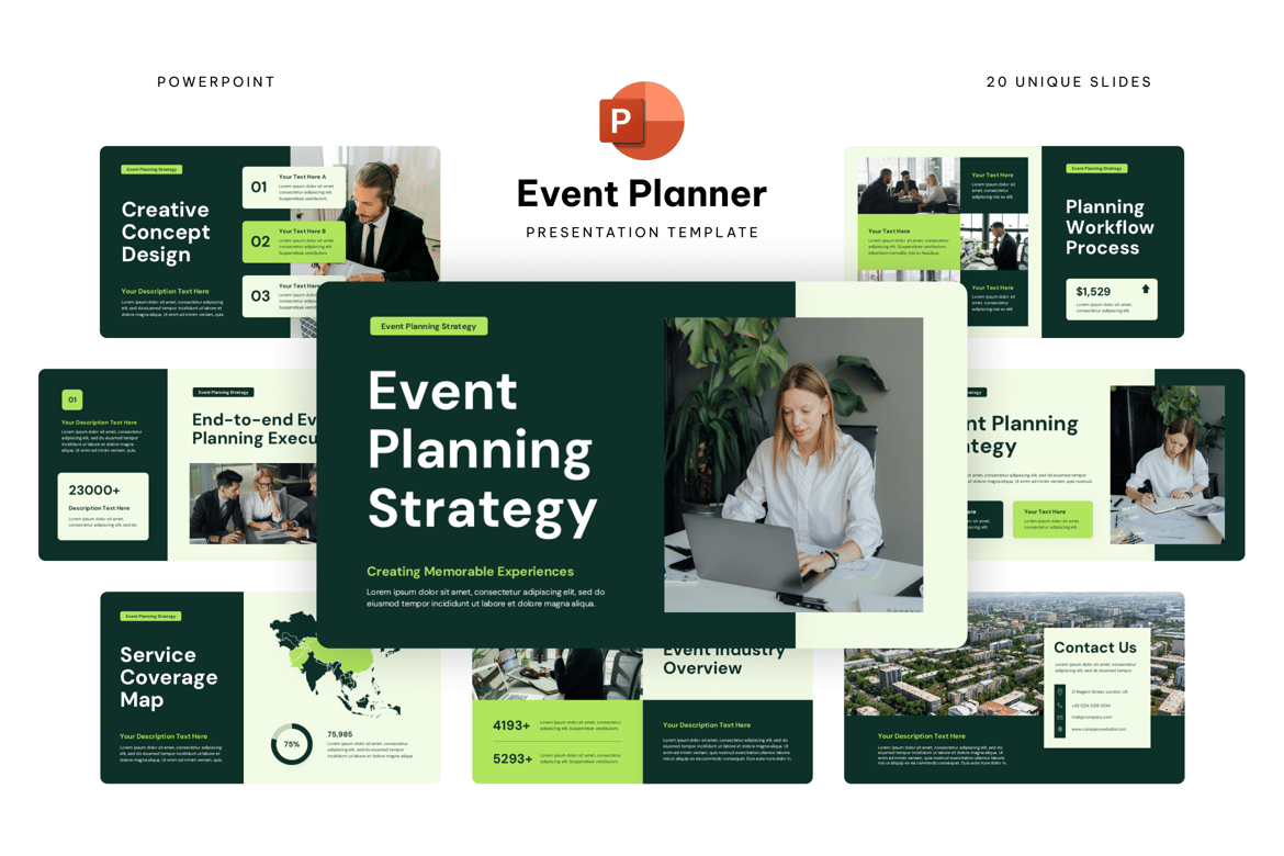 Template Presentasi Powerpoint untuk Perencana Acara yang Efektif
