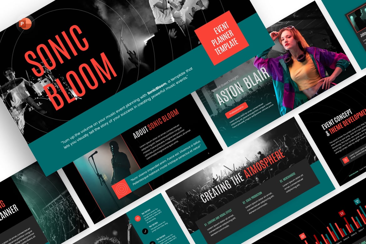 Template PowerPoint Perencana Acara yang Menarik dan Profesional