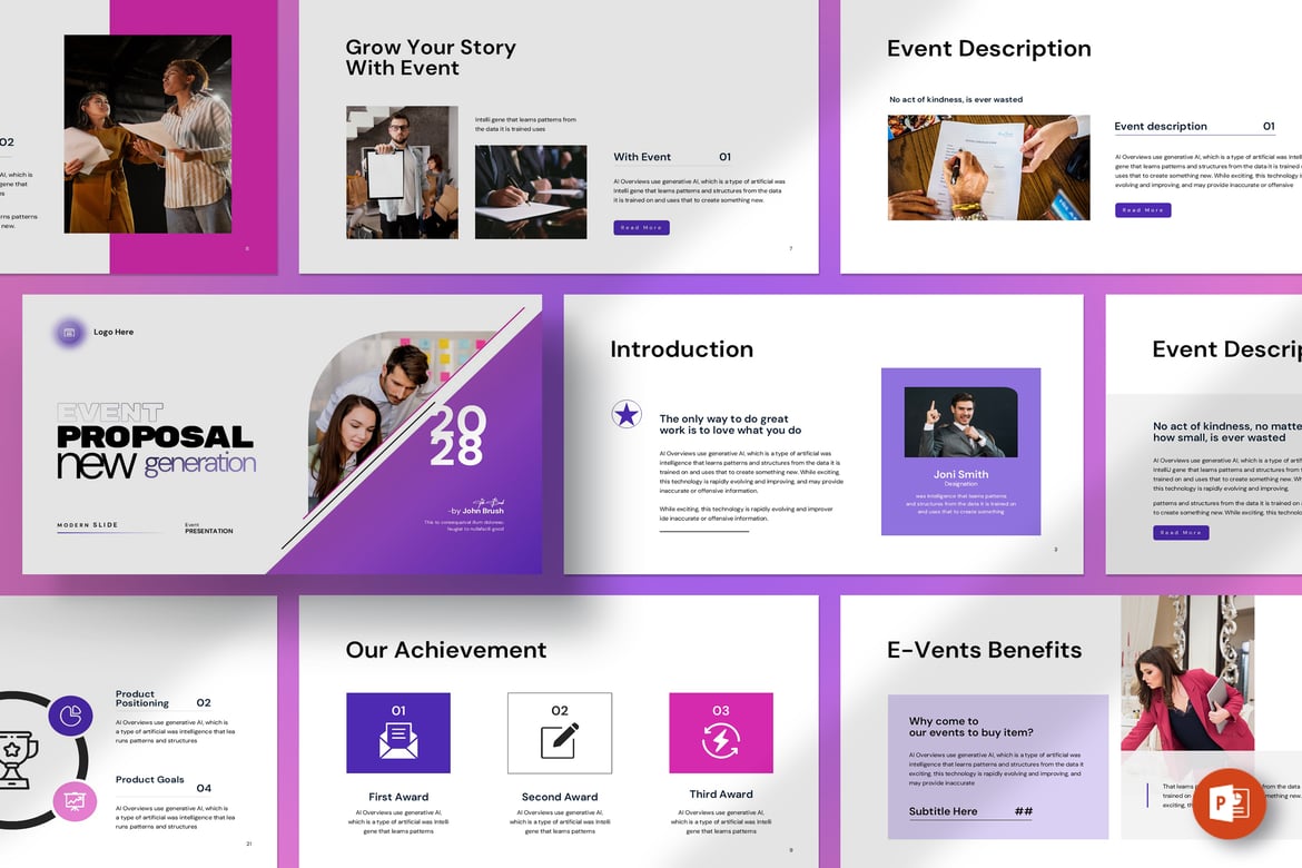 Template PowerPoint Proposal Acara Profesional dan Menarik