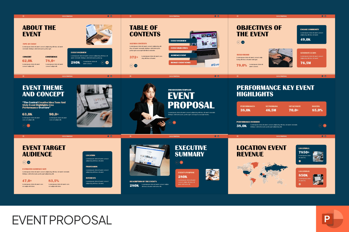 Template Presentasi Proposal Event yang Profesional dan Modern