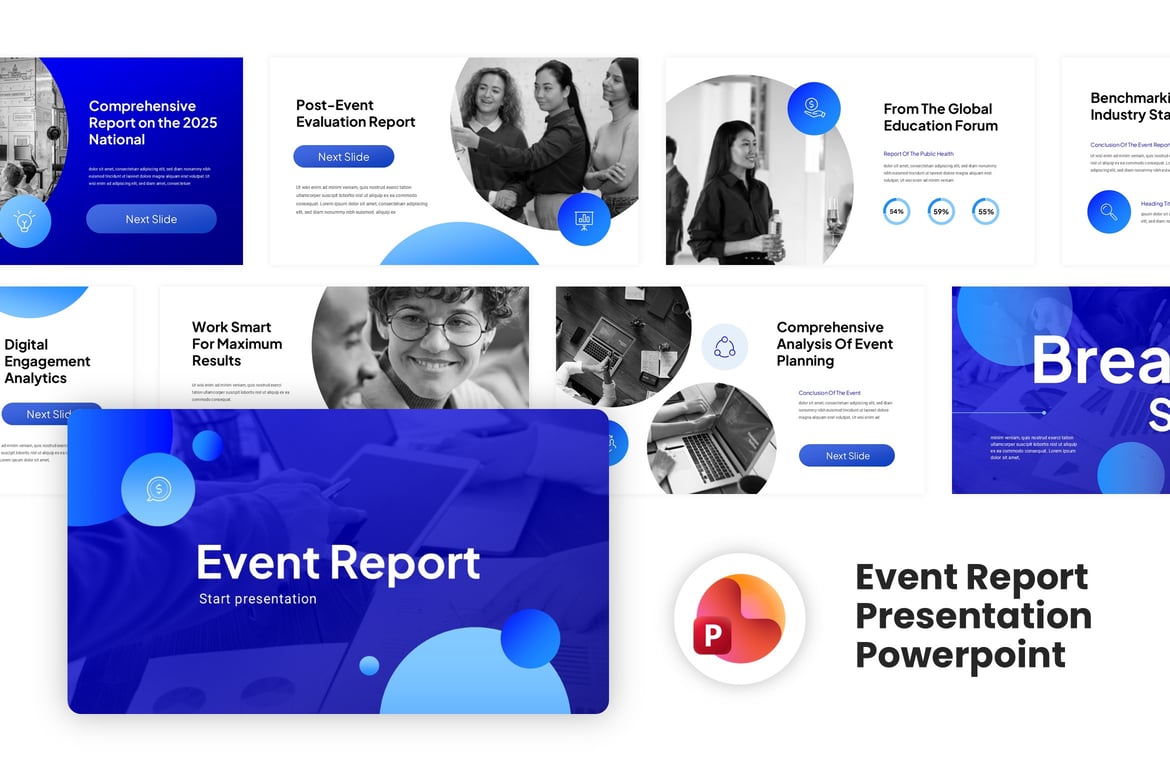 Template Presentasi PowerPoint Laporan Acara Kreatif