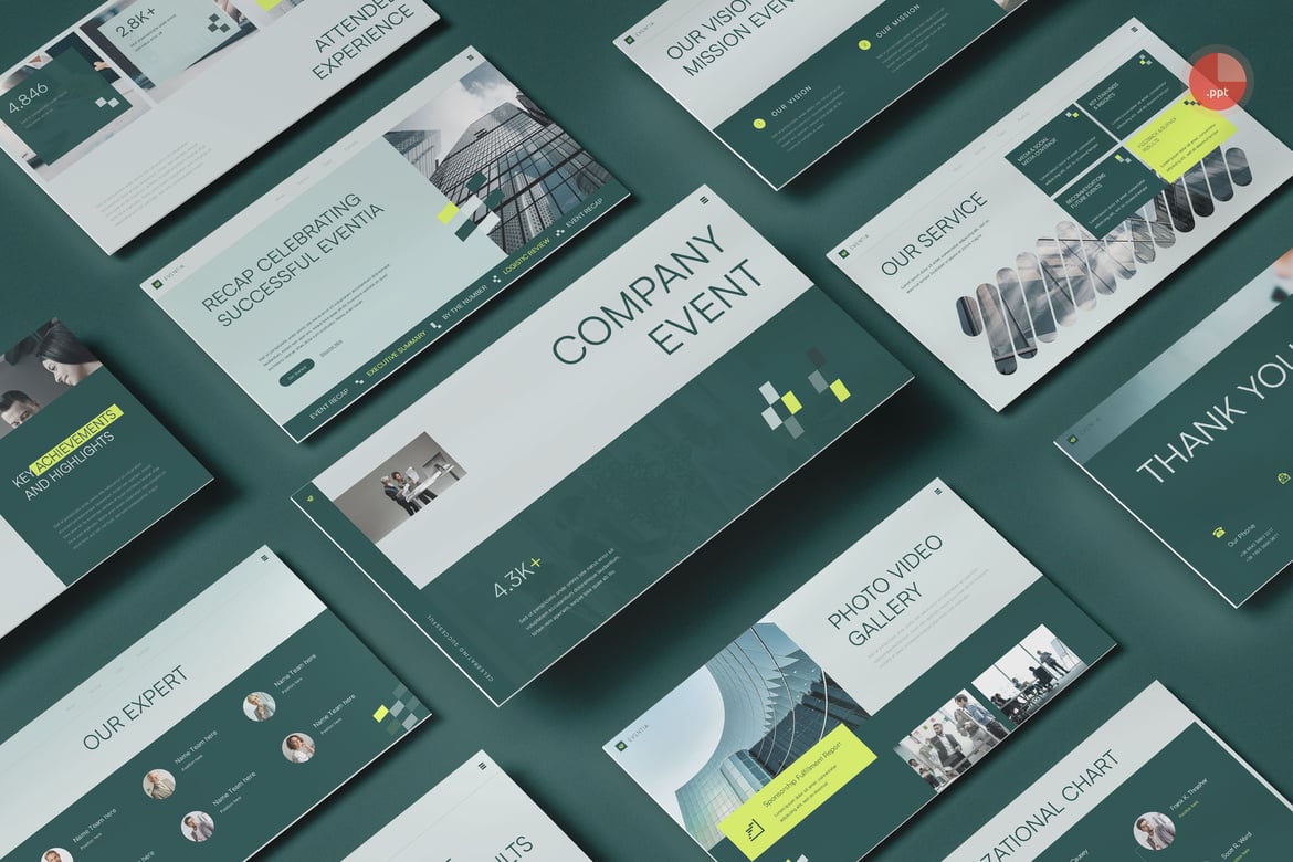 Eventia - Template Presentasi Perusahaan yang Menarik