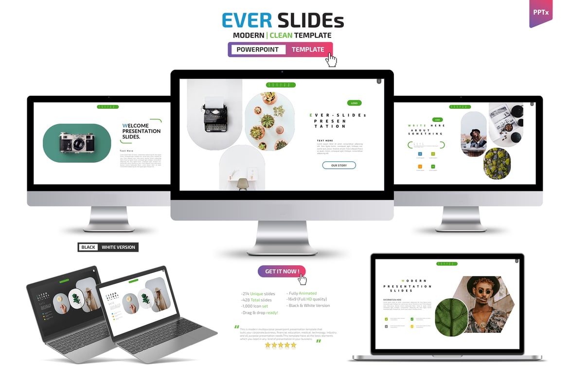 Template Presentasi PowerPoint Ever Slides yang Menarik dan Profesional