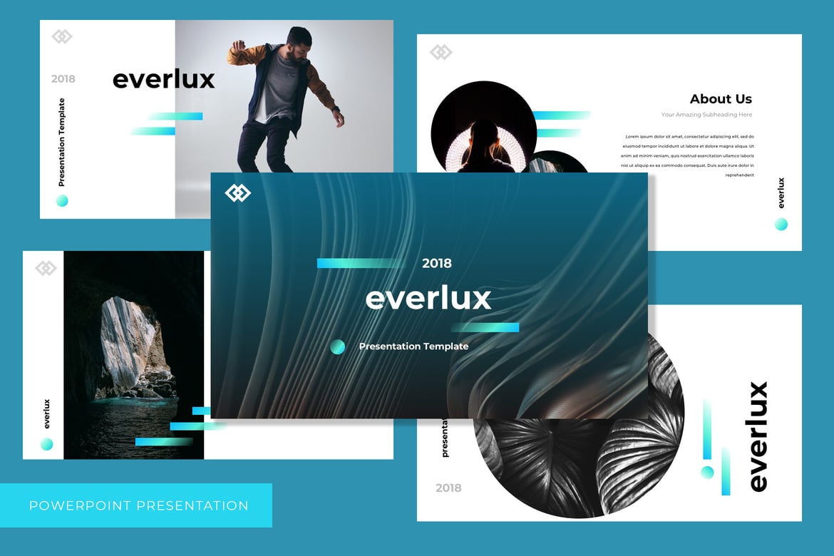 Template PowerPoint Everlux - Presentasi Modern dan Stylish