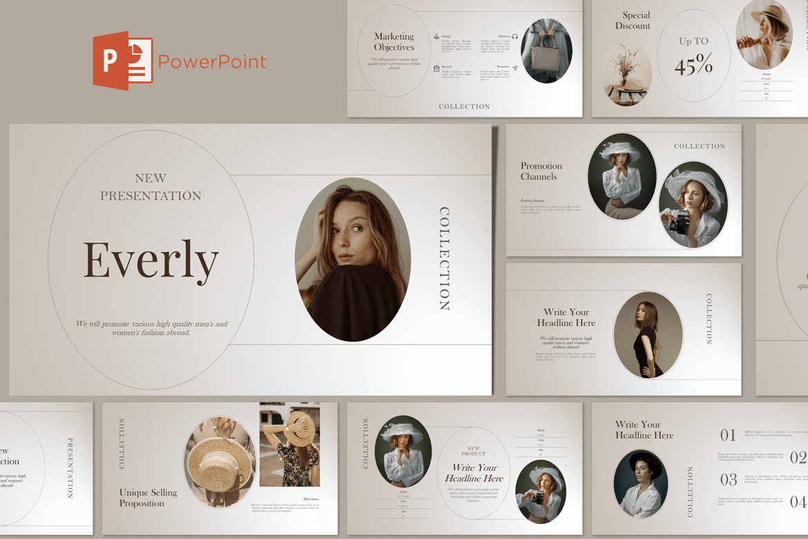 Template PowerPoint Everly: Solusi Presentasi Menarik dan Profesional