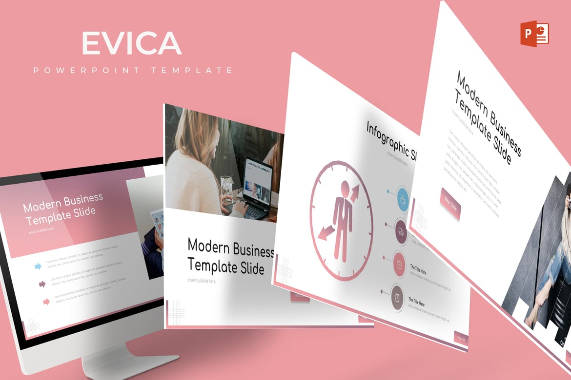 Template Powerpoint Evica - Solusi Presentasi Profesional