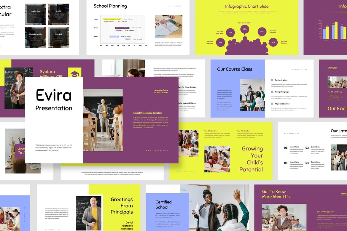 Evira: Template Powerpoint Sekolah yang Menarik dan Efektif