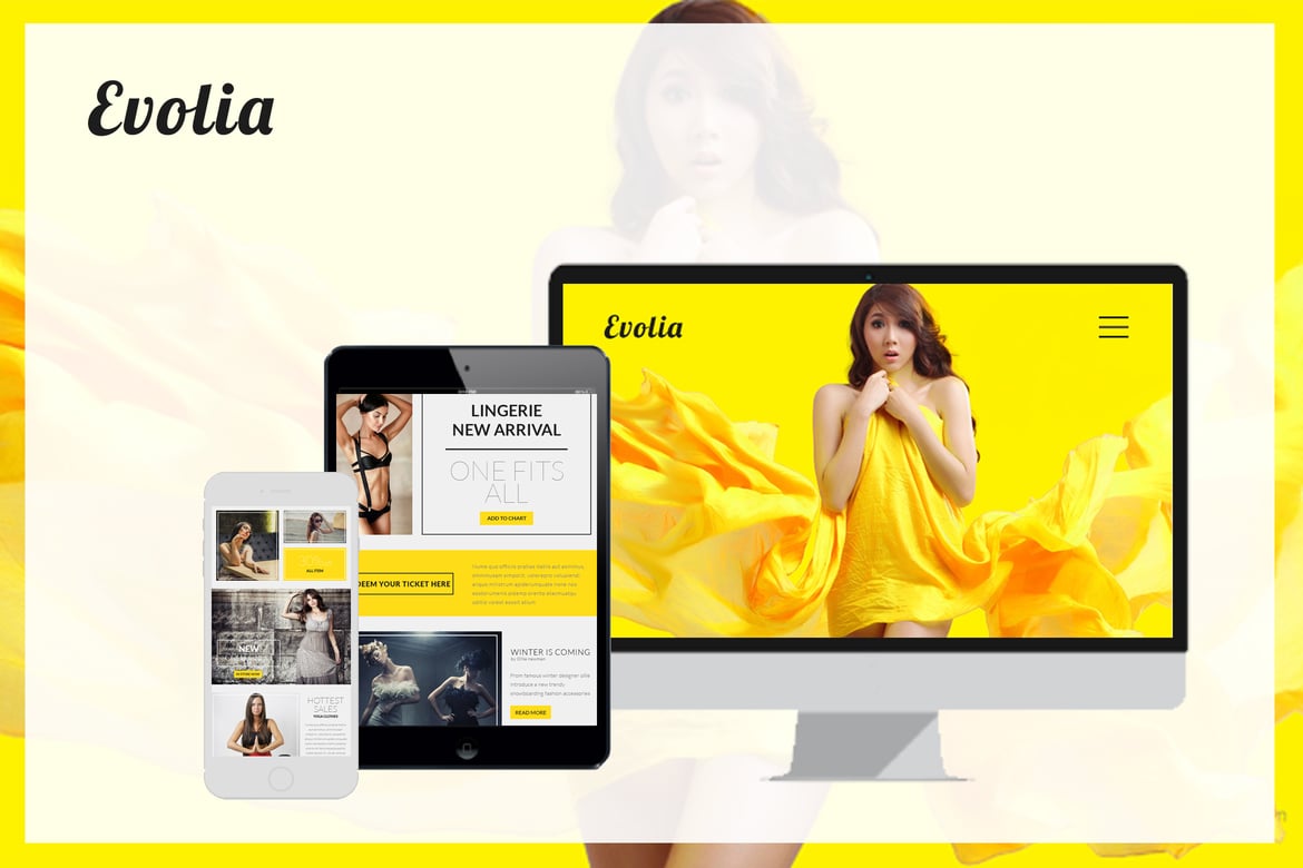 Template Newsletter E-Commerce Evolia yang Responsif dan Menarik