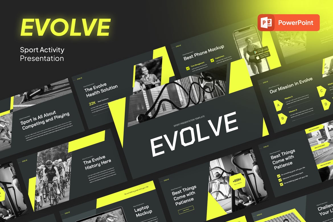 Template Presentasi Powerpoint Evolve - Desain Modern untuk Semua Kebutuhan