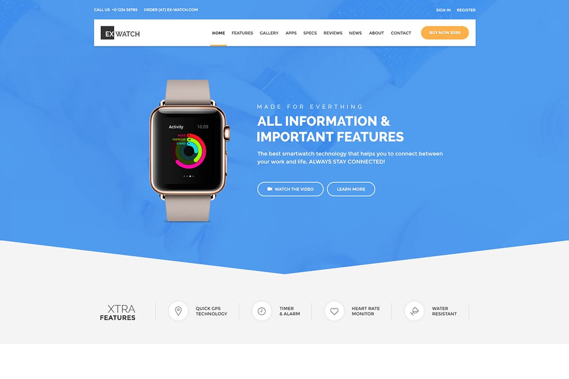 Template Web Ex Watch - Solusi Modern untuk Toko Online Anda