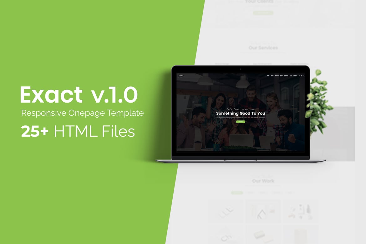 Exact - Template Website Responsive Serbaguna Satu Halaman