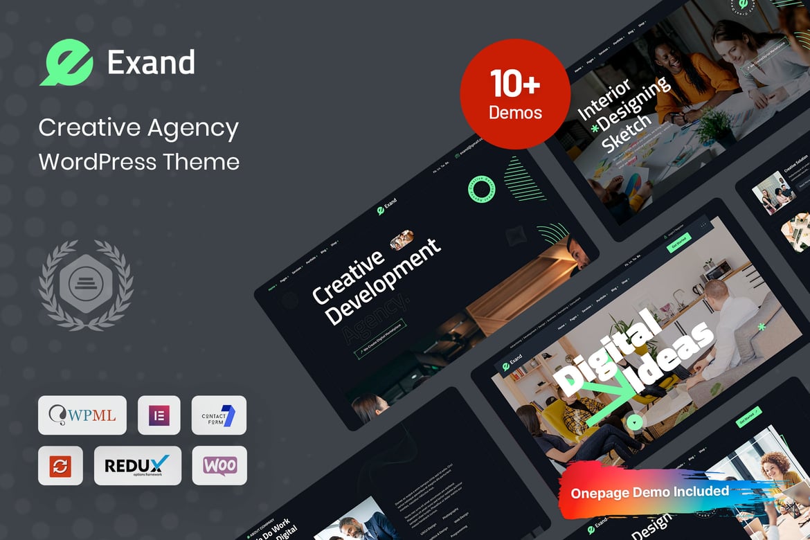 Exand - Tema WordPress Kreatif untuk Agensi dan Bisnis