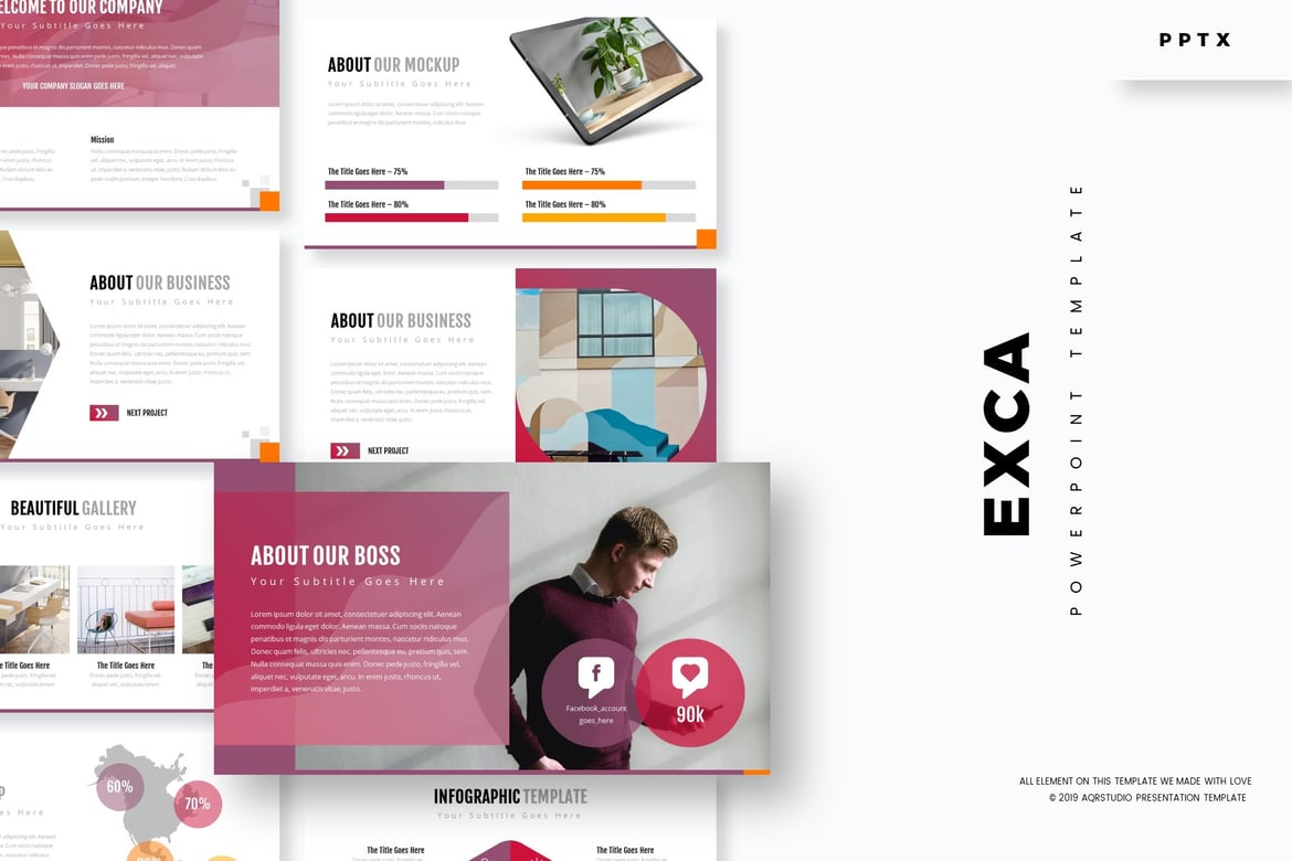 Exca - Template Powerpoint Serbaguna
