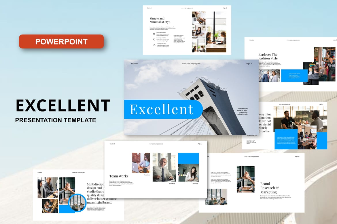 Template PowerPoint Serbaguna yang Elegan dan Modern