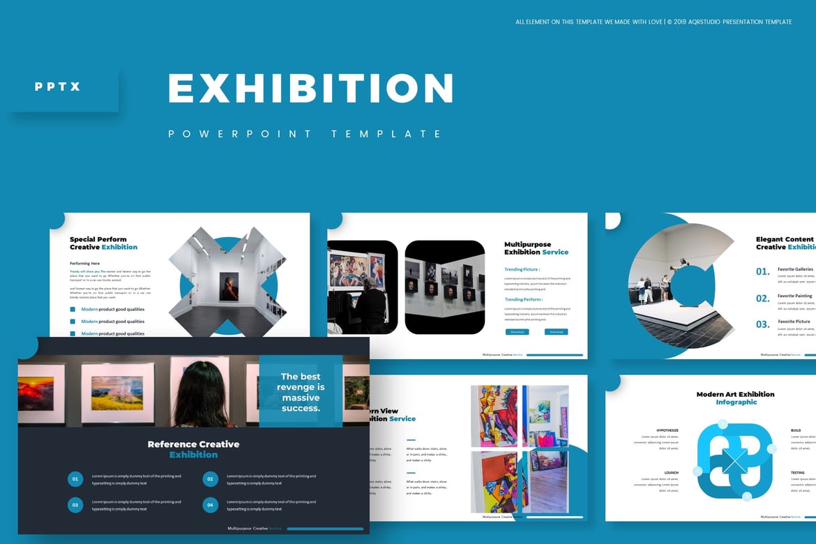 Template Powerpoint Pameran yang Menarik