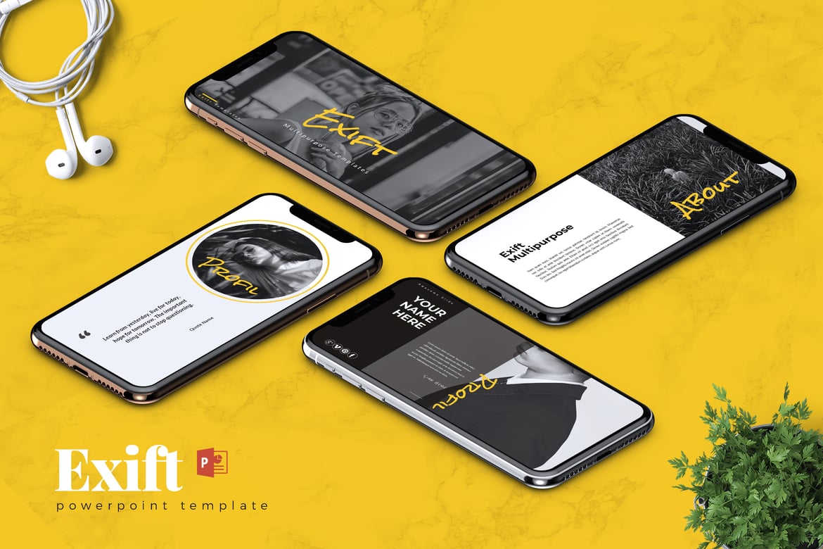 EXIFT - Template PowerPoint Kreatif untuk Presentasi Menarik
