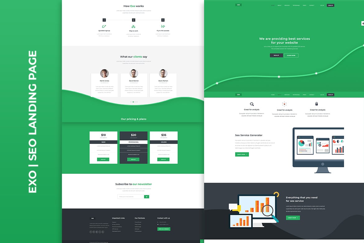Template Website SEO | Halaman Landing yang Modern dan Fleksibel