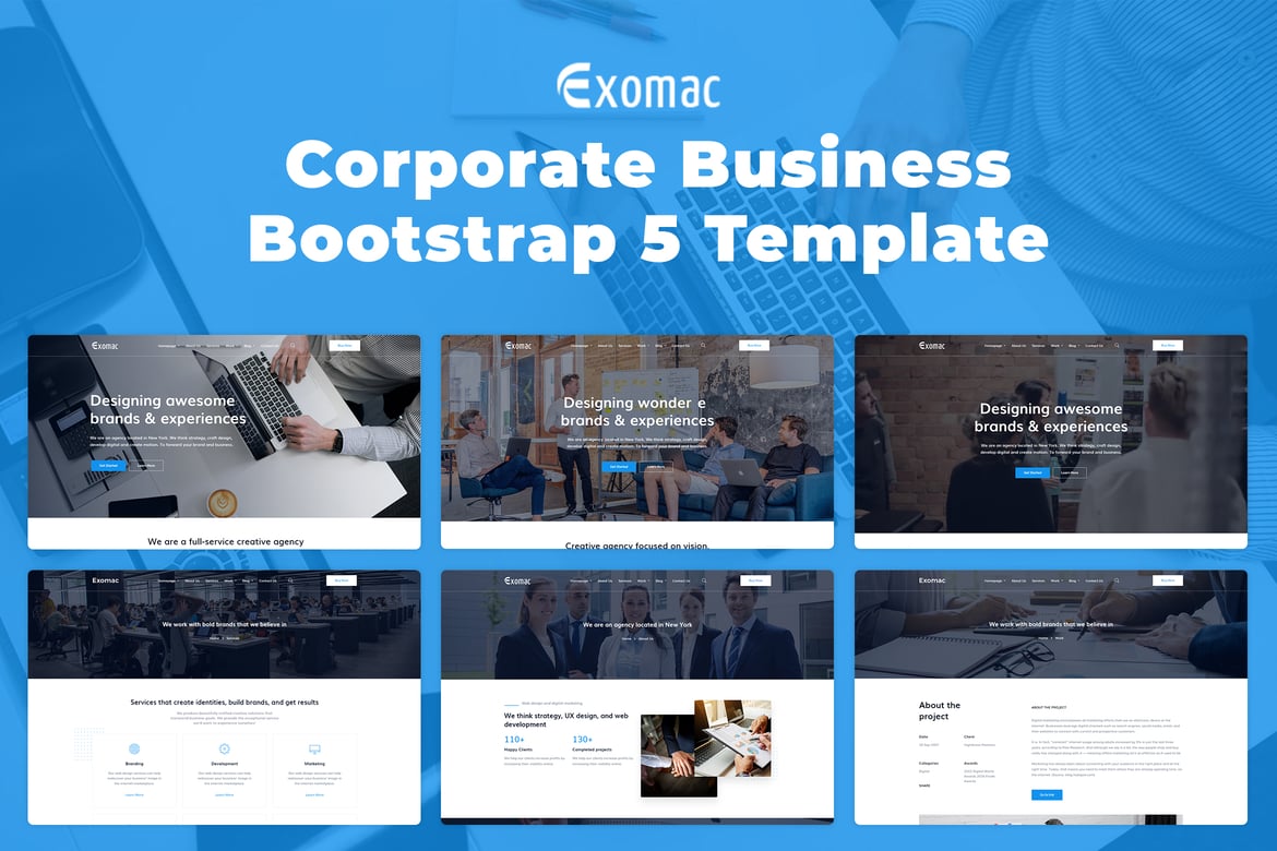 Exomac – Template Website Bootstrap 5 untuk Bisnis Korporat yang Modern