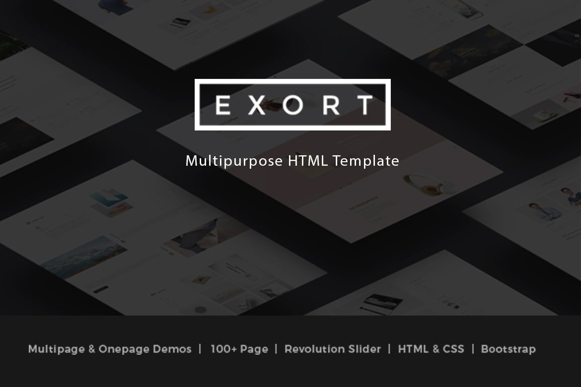 Exort - Template Website Responsif Serbaguna yang Kreatif