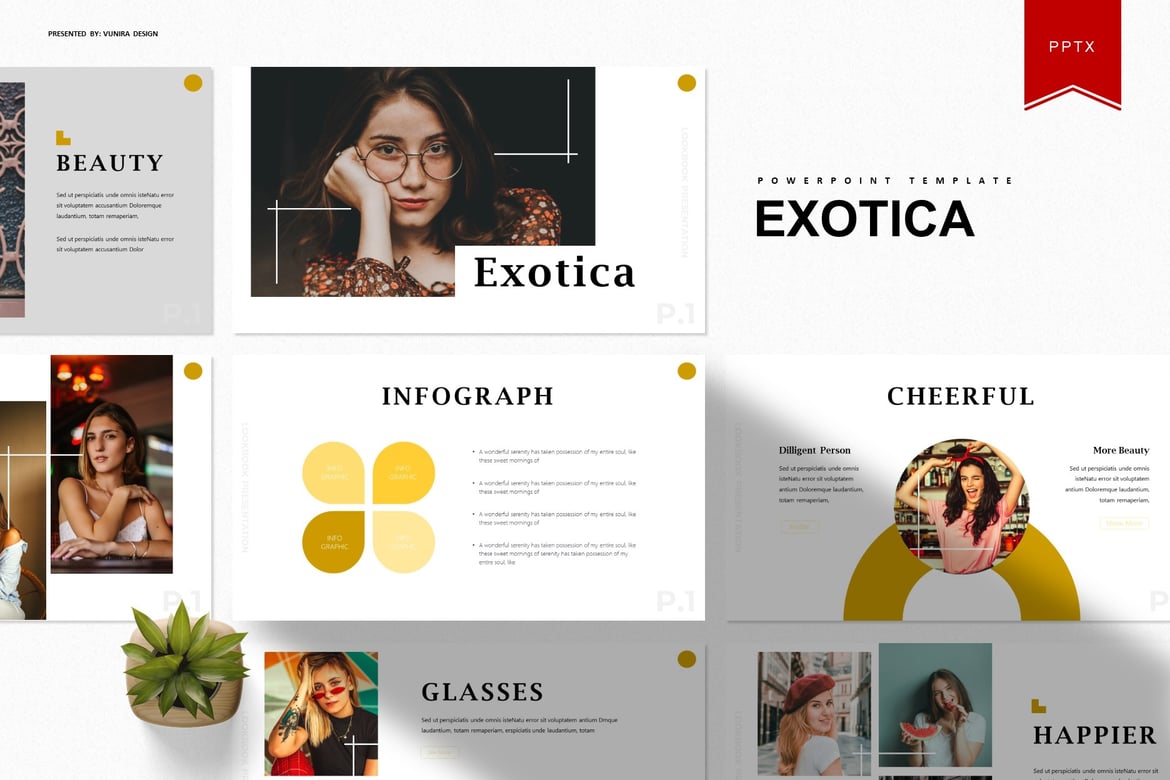 Template Presentasi Exotica | Template PowerPoint yang Menarik