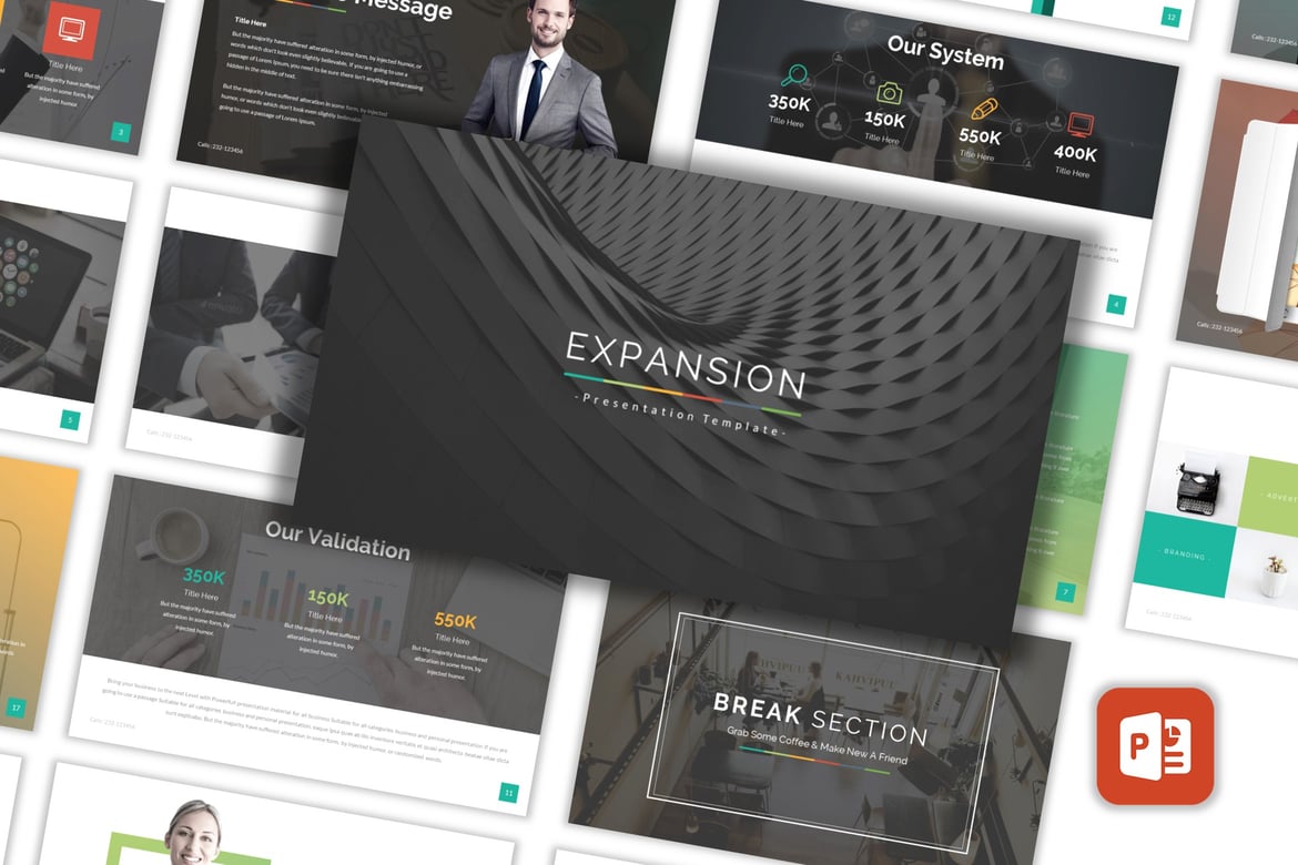 Template PowerPoint Keuangan - Expansion yang Menarik dan Profesional