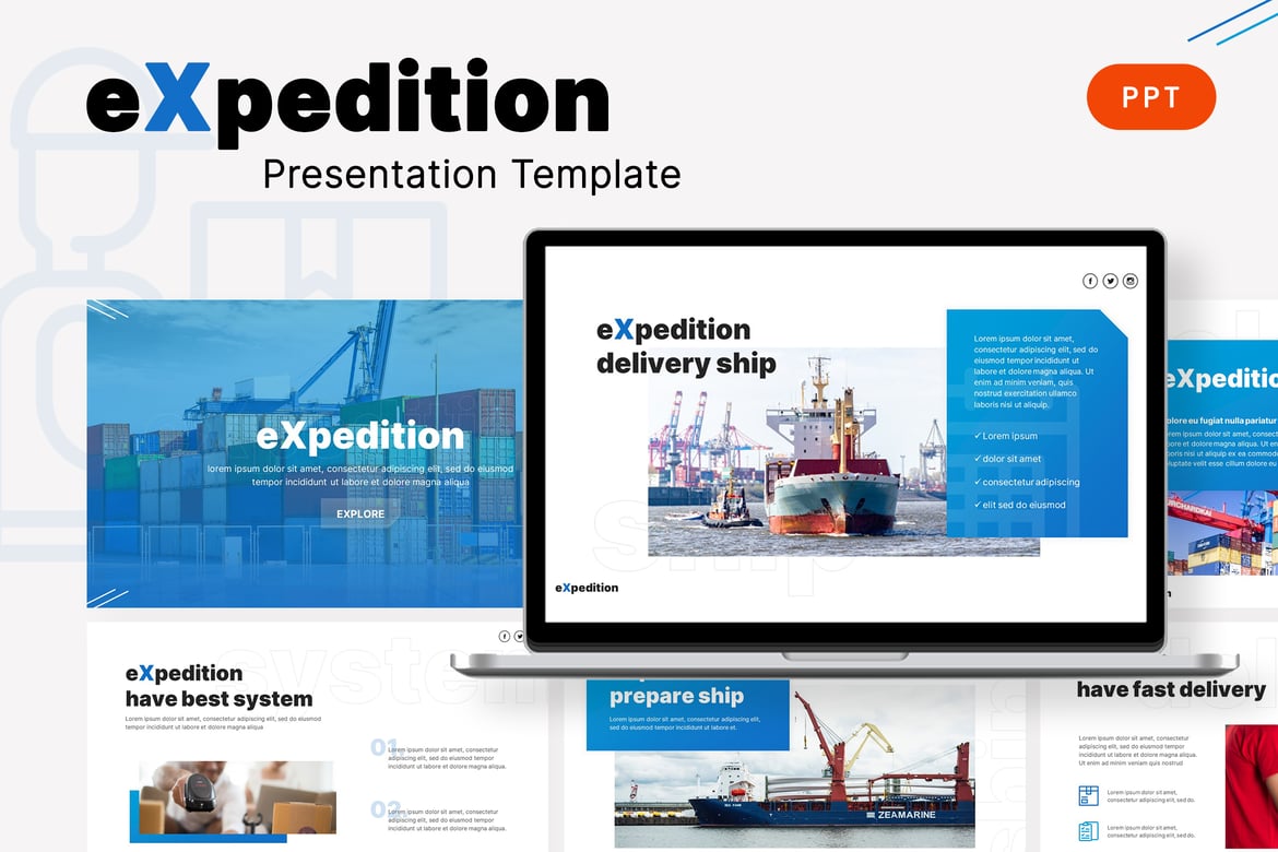 Template Powerpoint Expedition - Meningkatkan Kualitas Presentasi Anda