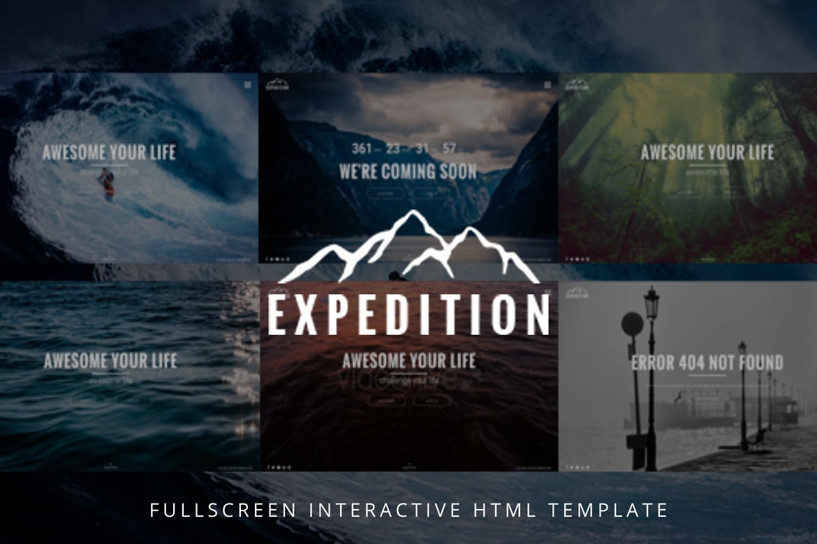 Template Website Interaktif Expedition untuk Petualangan Kreatif Anda
