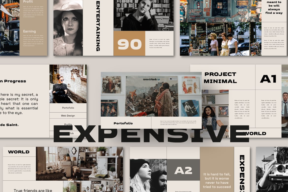 Template PowerPoint Mewah untuk Presentasi Profesional
