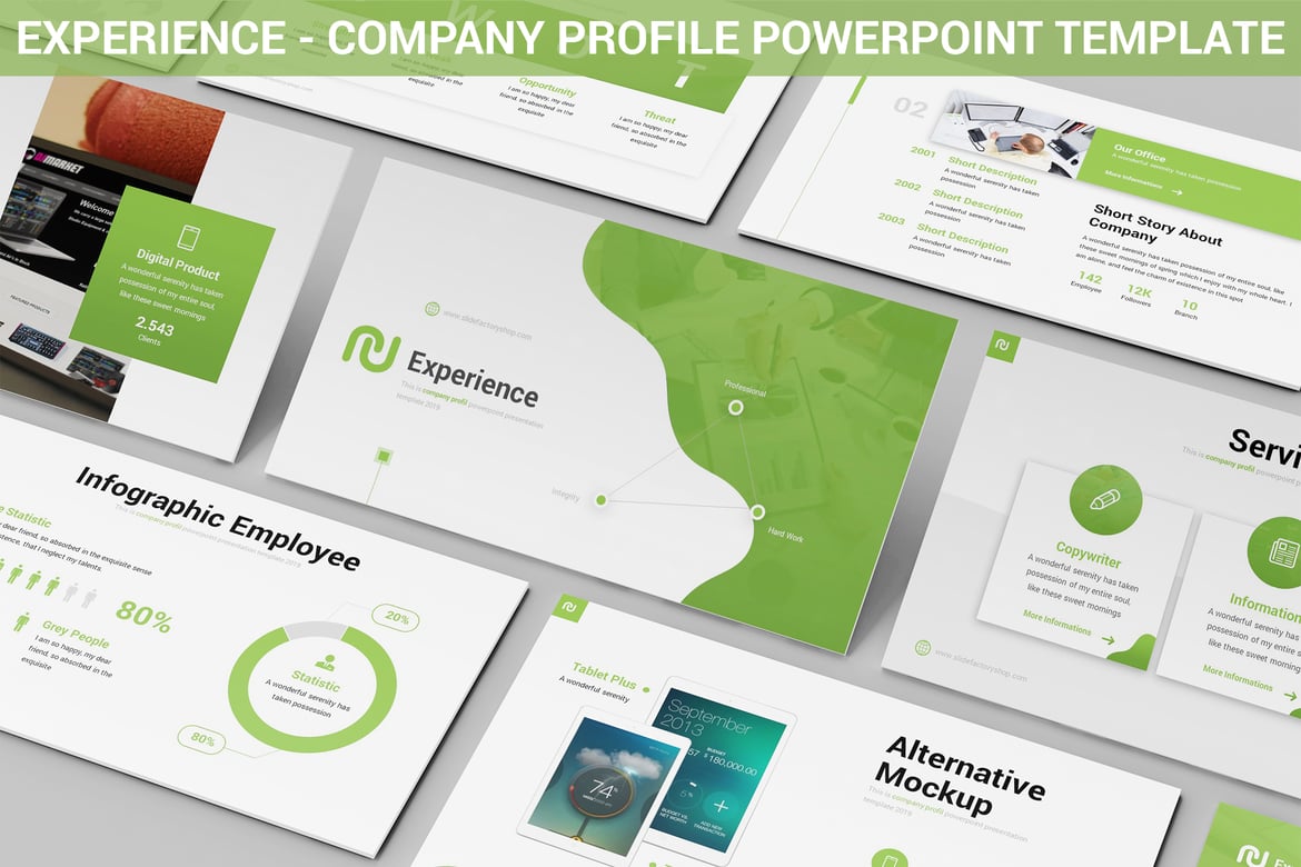 Template Powerpoint Profil Perusahaan Modern dan Menarik