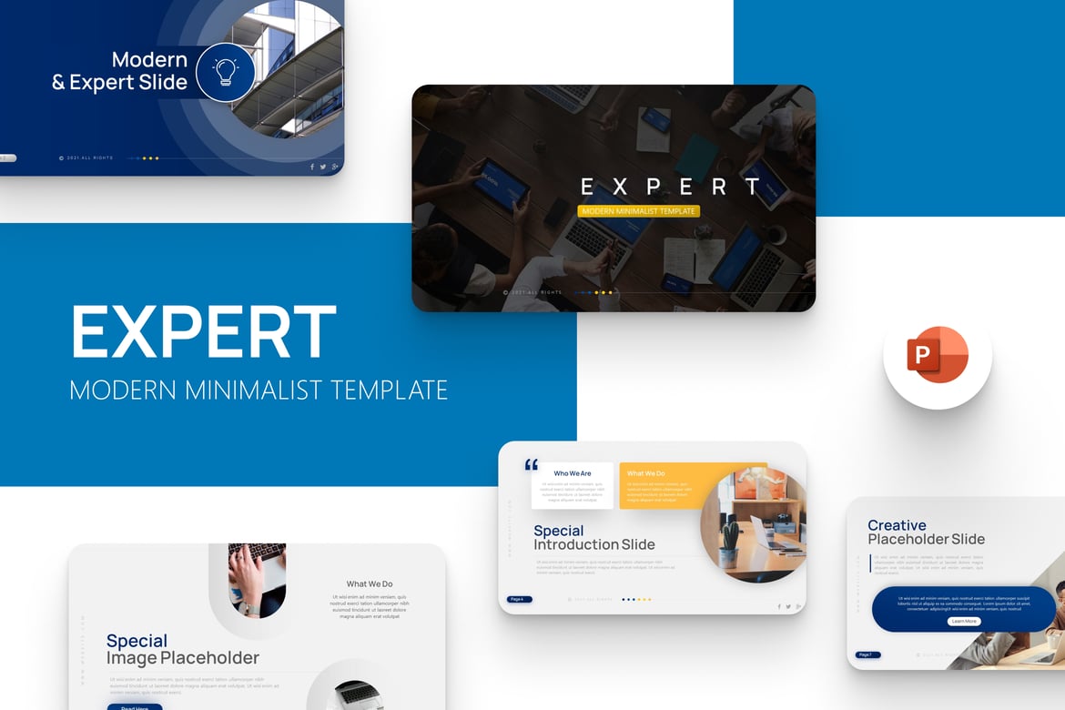 Template PowerPoint Modern Minimalis untuk Presentasi Profesional