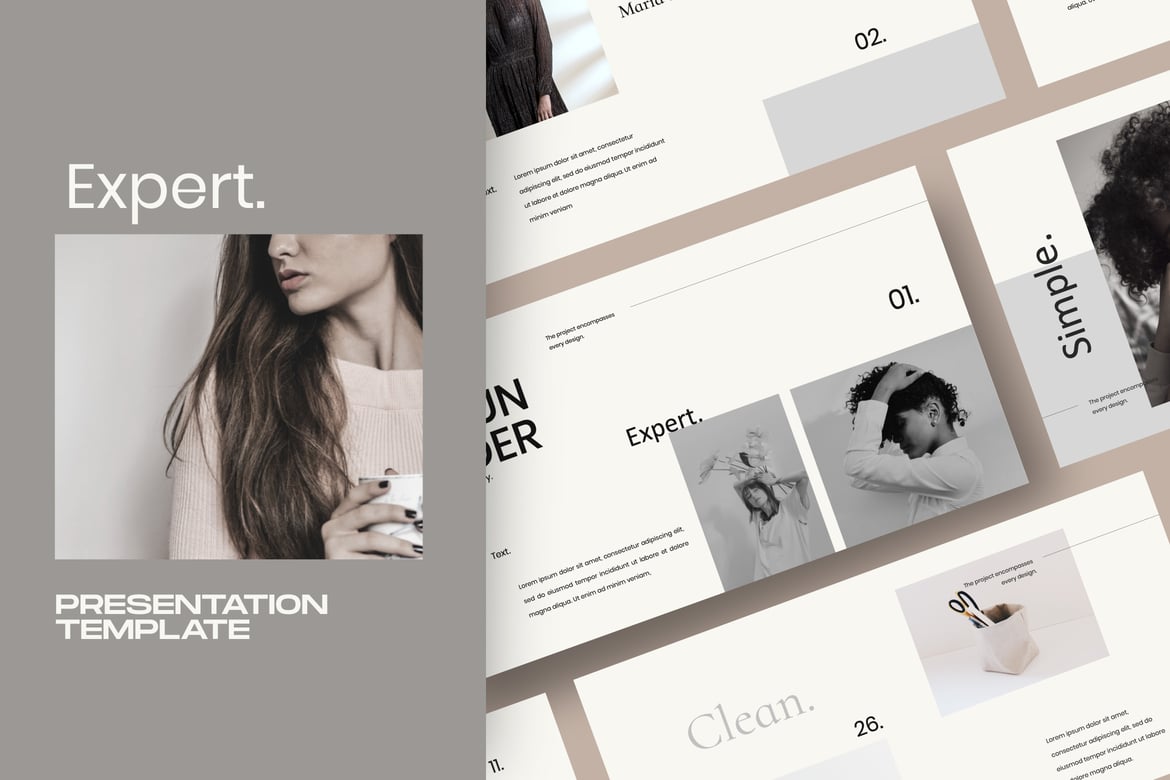 Template PowerPoint Kreatif Minimal untuk Presentasi Profesional