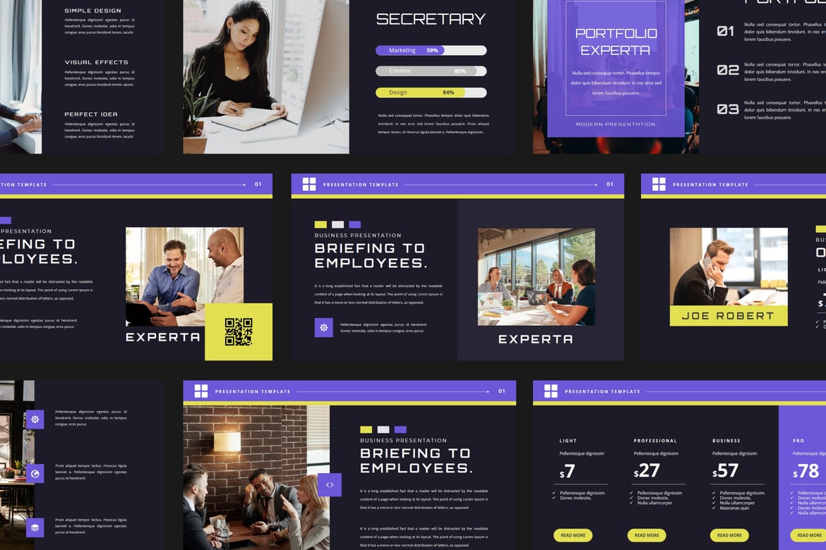 Template Powerpoint EXPERTA yang Menarik dan Profesional