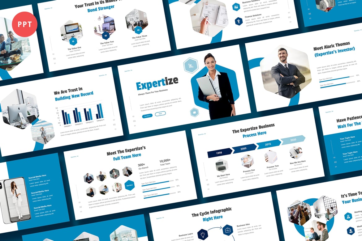 Template Powerpoint Profesional - Expertize