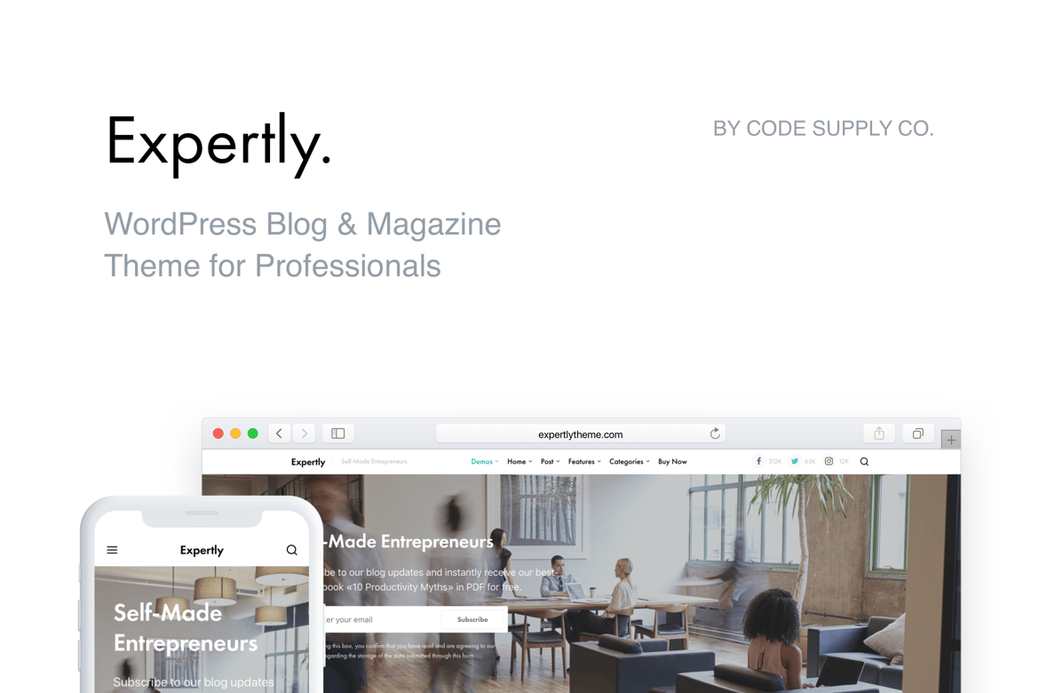 Expertly - Tema WordPress Blog & Majalah untuk Profesional yang Sempurna