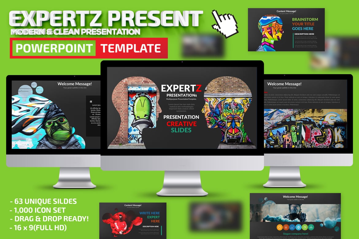 Template Presentasi Powerpoint Expertz yang Menarik dan Profesional