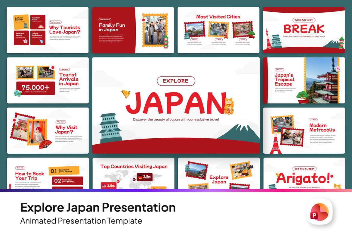 Template Presentasi Menarik untuk Menjelajahi Jepang