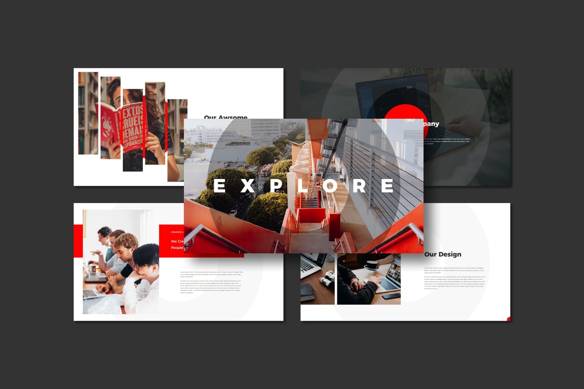 Template Presentasi PowerPoint Explore yang Elegan dan Profesional