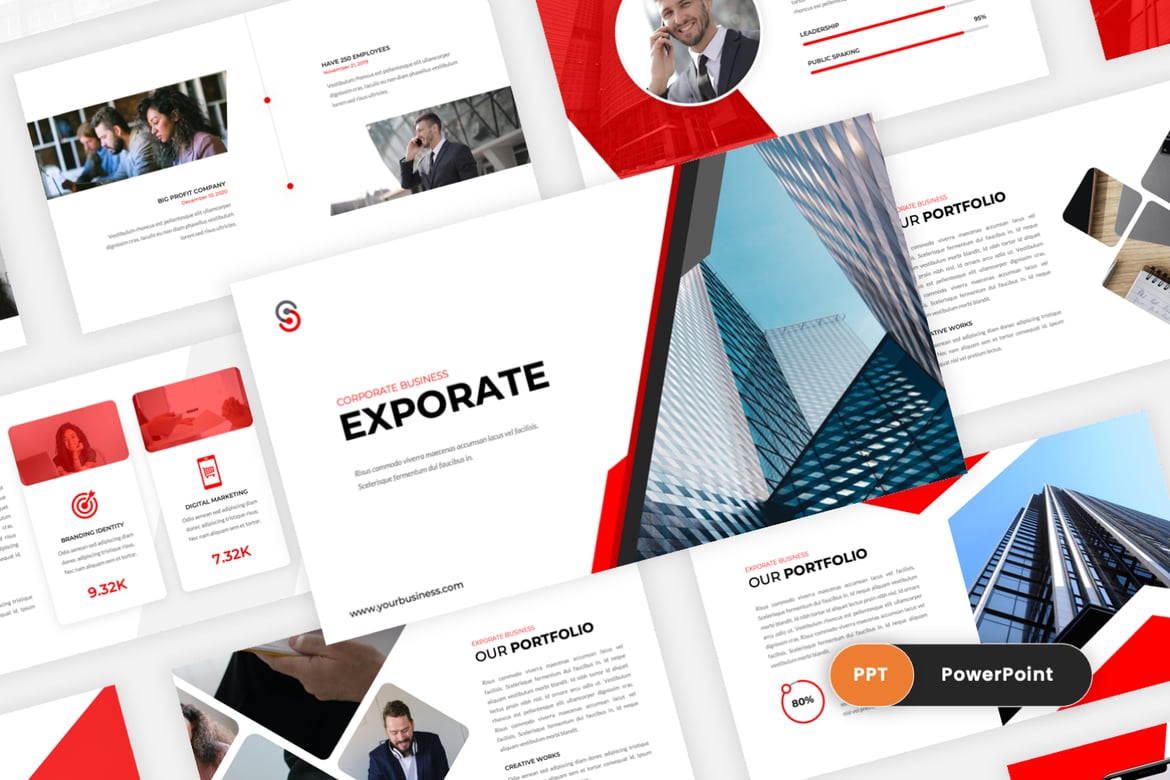 Exporate - Template PowerPoint Serbaguna untuk Presentasi Menarik