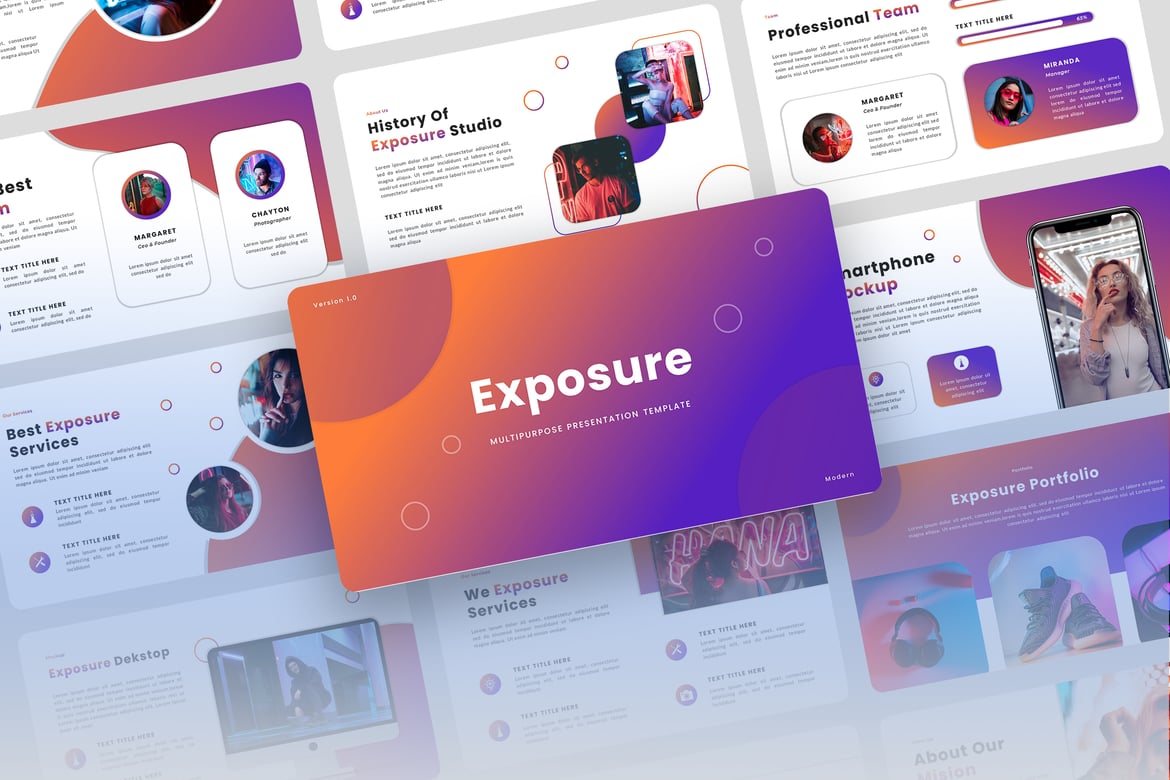 Template PowerPoint Bisnis Serbaguna - Exposure