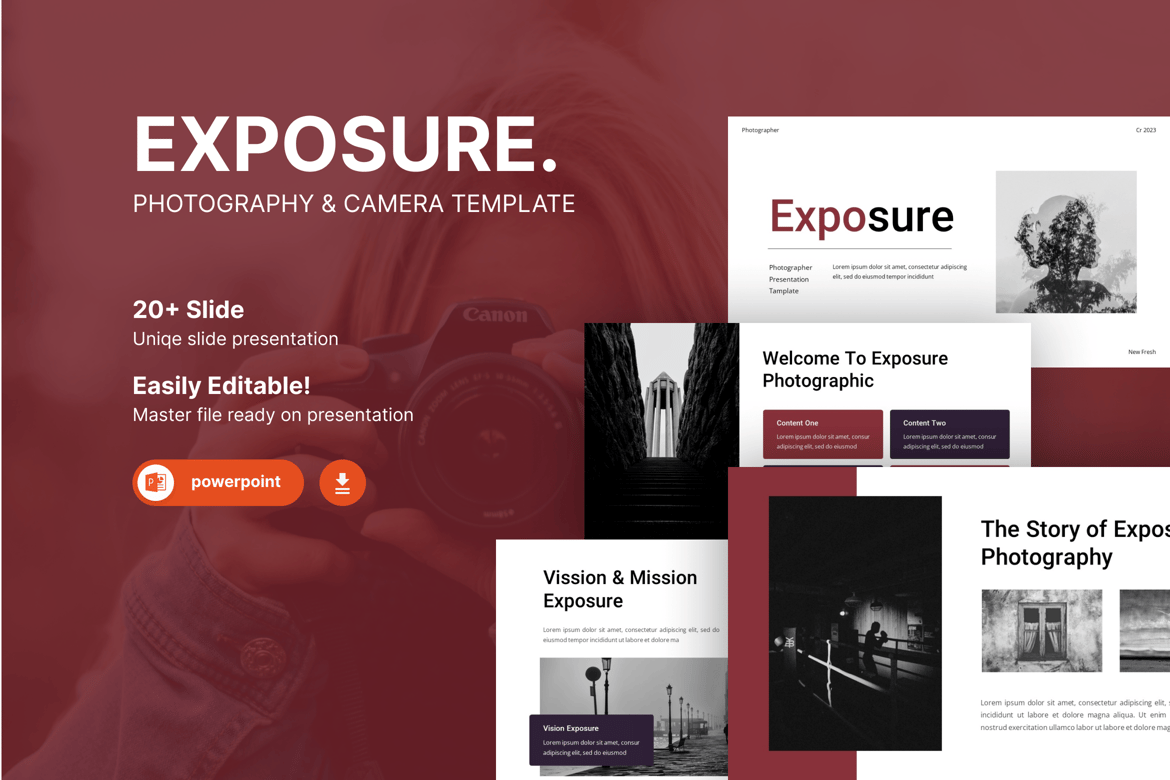 Template Powerpoint Exposure – Solusi Kreatif untuk Fotografi dan Presentasi