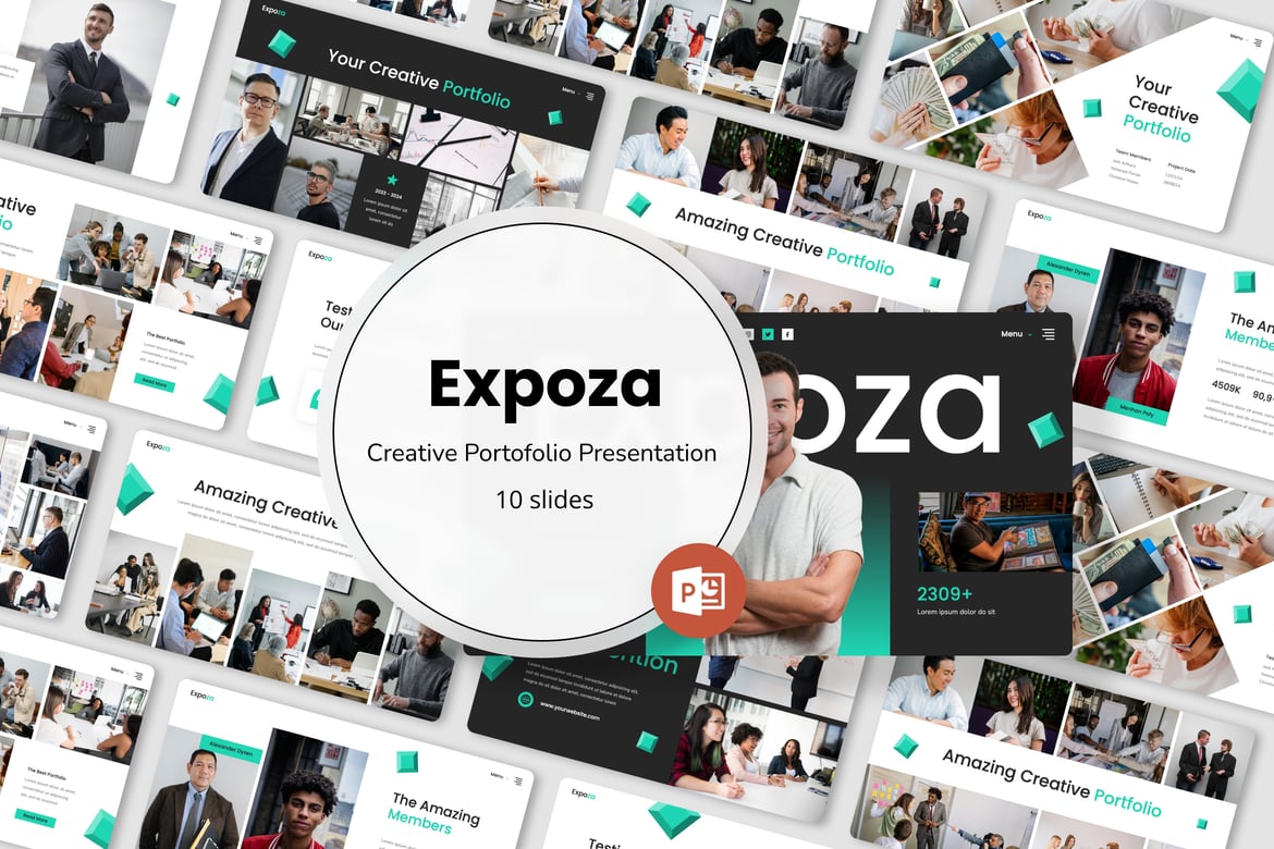 Expoza - Template Presentasi Kreatif Powerpoint yang Memukau